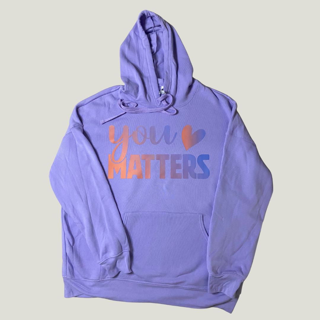 "you matters" Unisex Sponge Fleece Pullover Hoodie